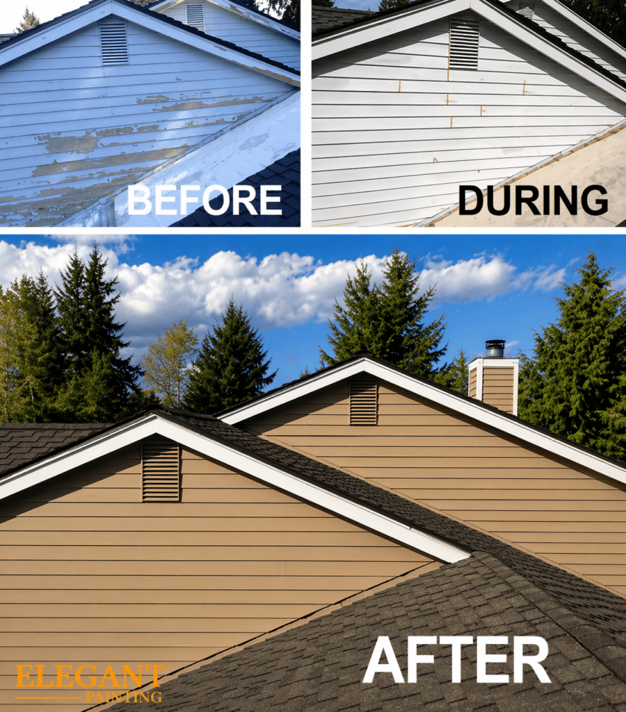 Exterior Paint Before and After Remastered